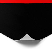 Poster RAINBOW FLAG BUTTON + your sign or text (Coin)