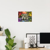 Poster Rainbow Flowers - Earth Laughn par Emerson (Bureau à domicile)