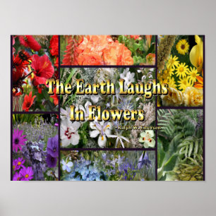 Poster Rainbow Flowers - Earth Laughn par Emerson