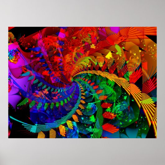 Poster Rainbow Forest (Devant)