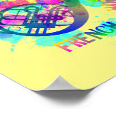 Poster Rainbow French Horn Music Thème (Coin)