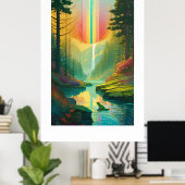 Poster Rainbow Frog Art (Bureau à domicile)