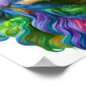 Poster Rainbow Goddess peinture numérique art original (Coin)
