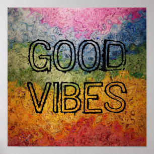 Poster Rainbow Good Vibes