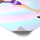 Poster RAINBOW GYMNASTICS GYMNAST Personnalisé (Coin)