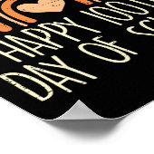 Poster Rainbow Happy 100th Day School Cute 100 Days Ensei (Coin)