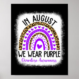 Poster Rainbow Heart Août Nous Portons Violet Overdose Aw