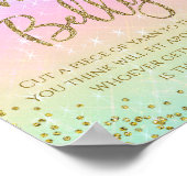 Poster Rainbow How Big is Mommys Belly Baby shower Jeu (Coin)