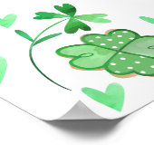 Poster Rainbow Irish Thème Premier anniversaire Jalon (Coin)