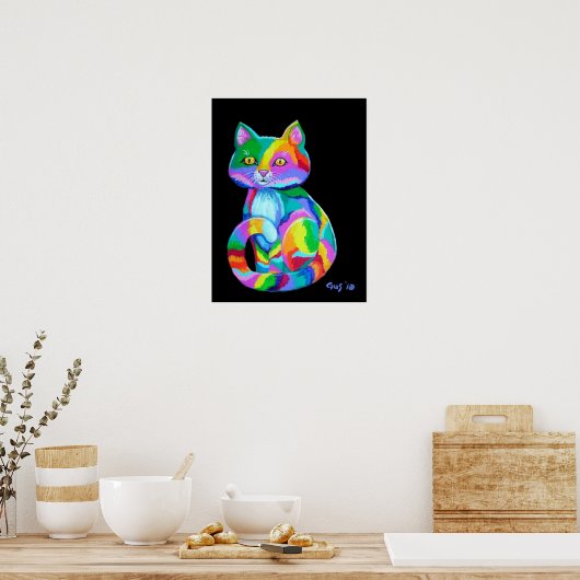 Poster Rainbow Kitten (Cuisine)