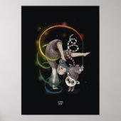 Poster RAINBOW LEMUR par Alexandra Dikaia (Devant)