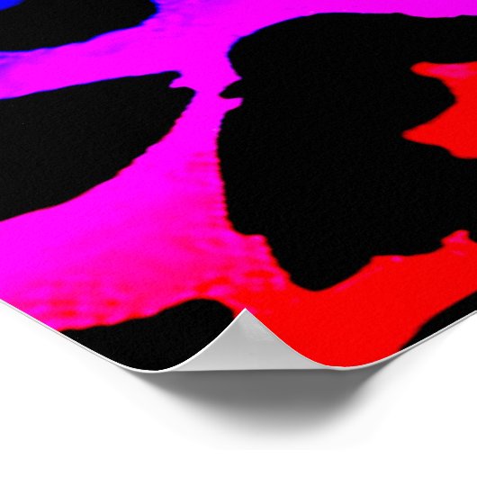 Poster rainbow_leopard_print modifié (Coin)