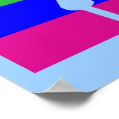 Poster Rainbow Letter X (Coin)