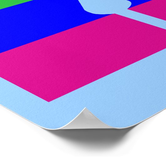 Poster Rainbow Letter X (Coin)