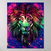 Poster Rainbow Lion (Devant)