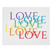 Poster RAINBOW LOVE 25x20 (Devant)