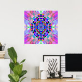 Poster Rainbow Mandala... (Bureau à domicile)