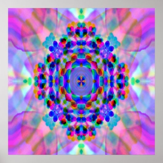 Poster Rainbow Mandala... (Devant)