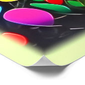 Poster Rainbow Mountains Paysage Abstrait (Coin)