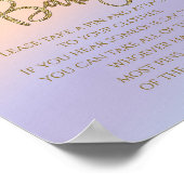 Poster Rainbow ne pas dire Baby shower de bébé jeu (Coin)