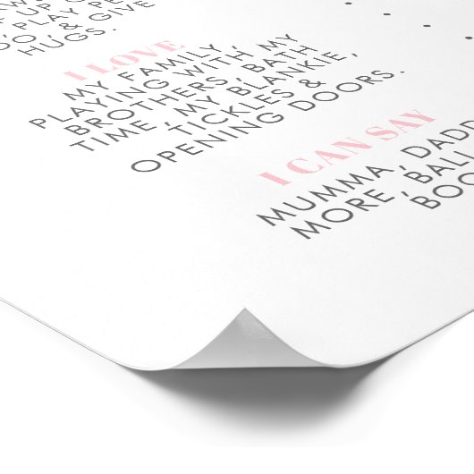 Poster Rainbow ONE derful Girls 1st Birthday Milestone (Coin)