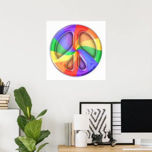 Poster Rainbow Peace (Bureau à domicile)