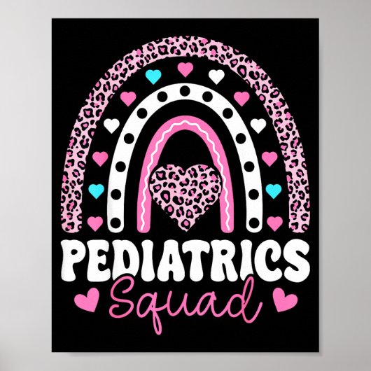 Poster Rainbow Pediatrics Squad - Valentine's Day Pediatr (Devant)