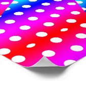 Poster Rainbow Polka Dot Kaleidoscope Mandala (Coin)