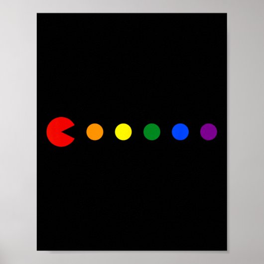 Poster Rainbow Polka Gay pride Mois Lgbtq Ally (Devant)