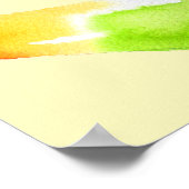 Poster Rainbow popsicles de l'art alimentaire mignon (Coin)