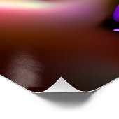 Poster Rainbow Queen brillant cheveux noir Melanin Afro (Coin)