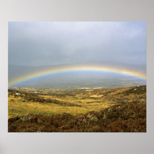 Poster Rainbow Rannoch Moor Scotland