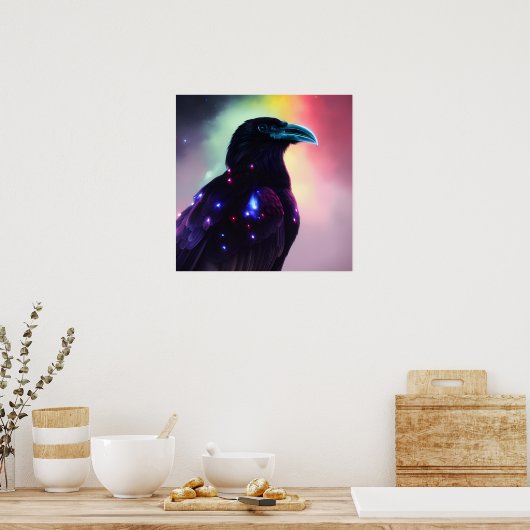 Poster Rainbow Raven (Cuisine)