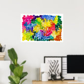 Poster Rainbow Road (Bureau à domicile)