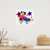 Poster Rainbow Rollerskates (Cuisine)