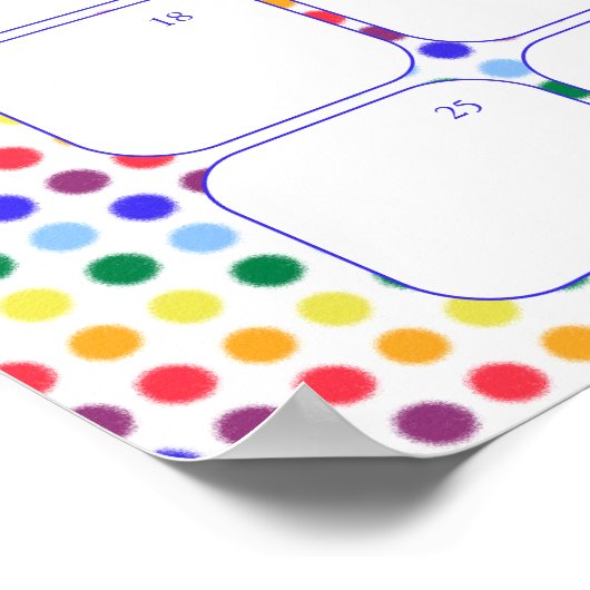 Poster Rainbow Sky Baby shower Devinez L'Affiche Date D'É (Coin)