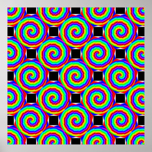 Poster Rainbow Spiral par Kenneth Yoncich
