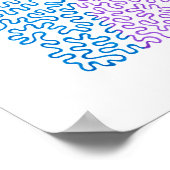 Poster Rainbow Squiggles Line Art (Coin)