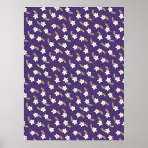 Poster Rainbow Stars