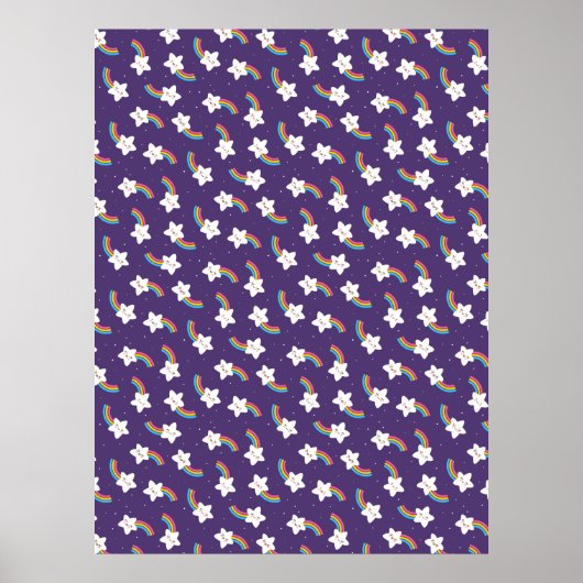 Poster Rainbow Stars (Devant)