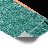 Poster Rainbow Streaks : Texture acrylique Abstraite (Coin)