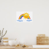 Poster Rainbow Sun Office Personnalise Destiny Destiny De (Cuisine)