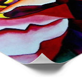 Poster Rainbow Sunset Rose watercolor original (Coin)