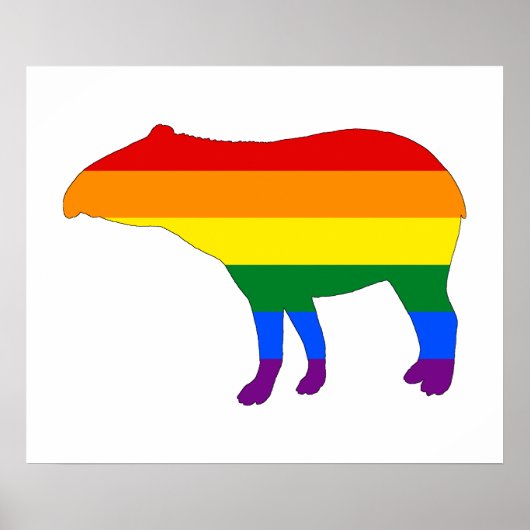 Poster Rainbow Tapir (Devant)