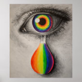 Poster Rainbow tears (Devant)