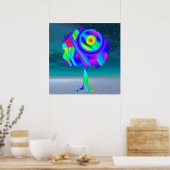 Poster Rainbow Tree (Cuisine)