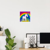 Poster Rainbow Unicorn Art (Bureau à domicile)