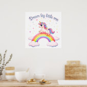 Poster Rainbow Unicorn, Magic Kids Room (Cuisine)