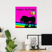 Poster Rainbow Unicorn Party (générique) (Bureau à domicile)