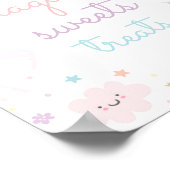 Poster Rainbow Unicorn Sucres Et Traitements Anniversaire (Coin)